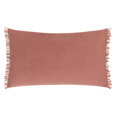 Araya Striped Velvet Cushion Pink: Pink 30 x 50cm