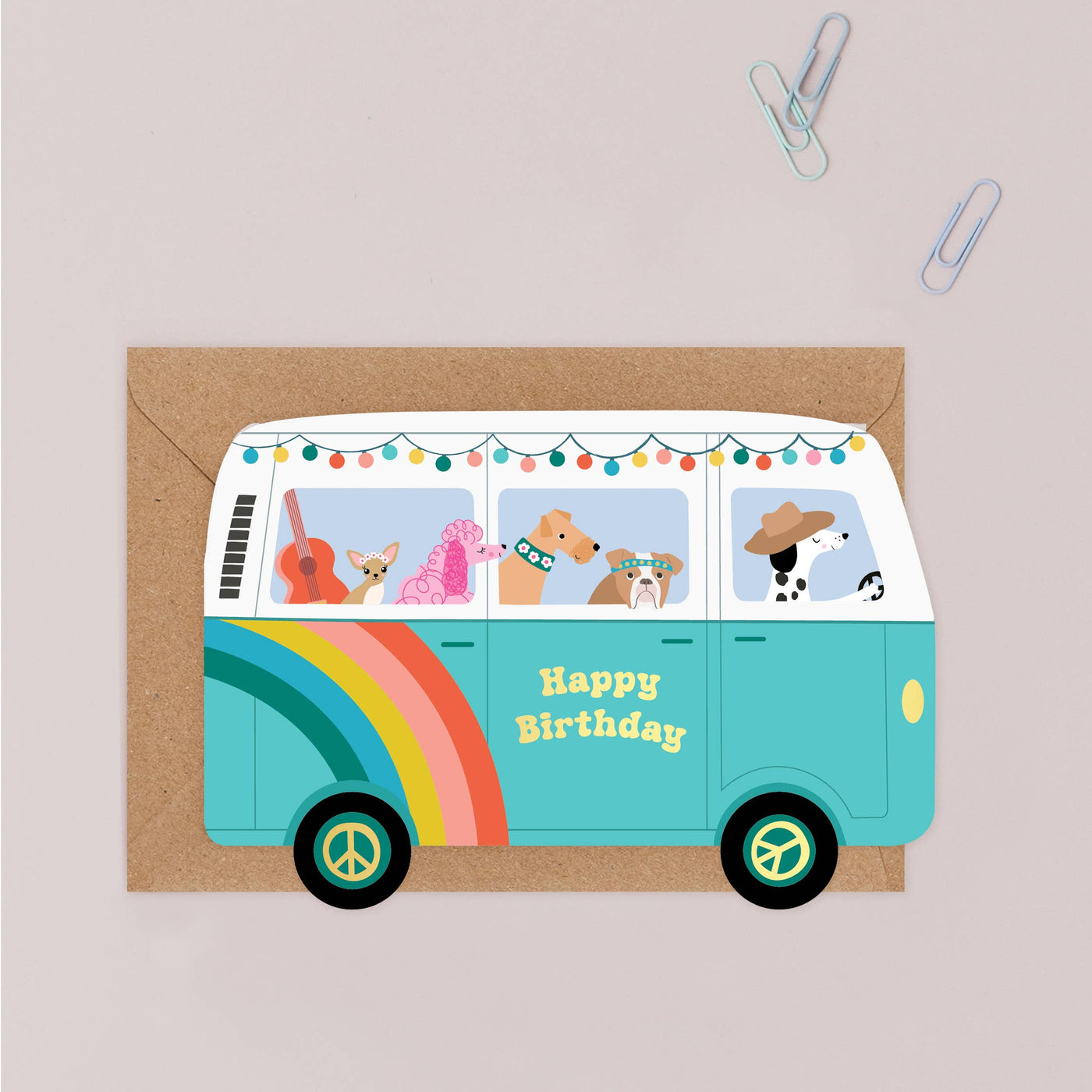 Paws on Tour Birthday Card