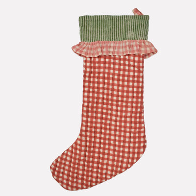 Christmas Stocking | Gingham | Ginger