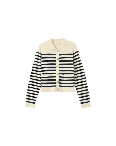 Pam Stripe Knit Navy