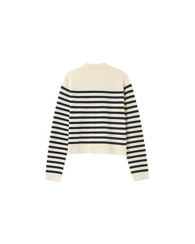 Pam Stripe Knit Navy