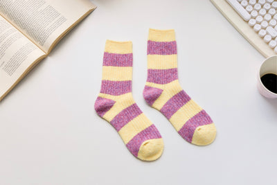 Warm Cashmere & Wool Blend Socks Yellow