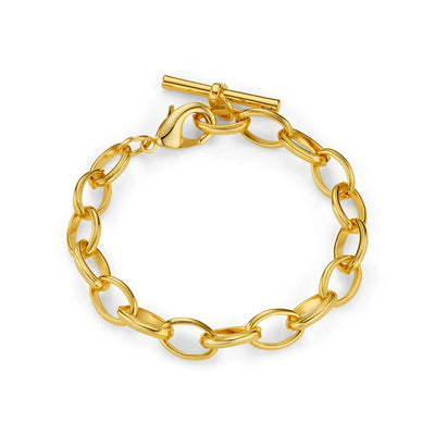 Oval Link T-Bar Drop Bracelet 31472