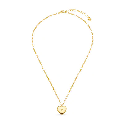 Crystal Heart Locket Necklace 31602