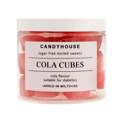 Sugar Free Cola Cubes Short Jar: Round