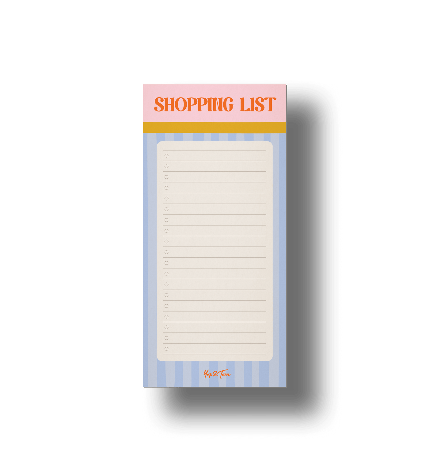 Tear Off Shopping List Pad | DL Compact Size