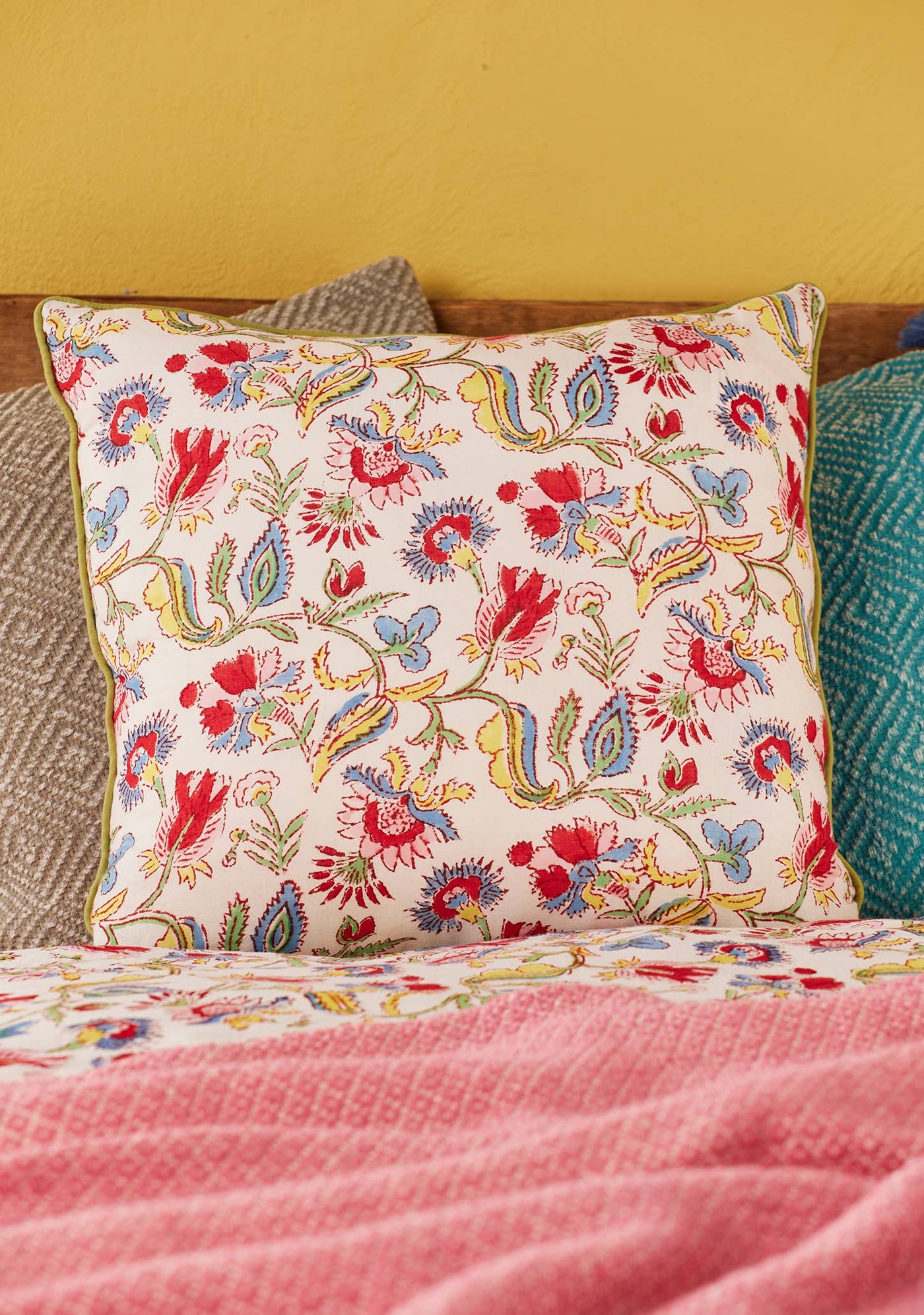 Taruni - Shvanthi Block Print Cushion Cover