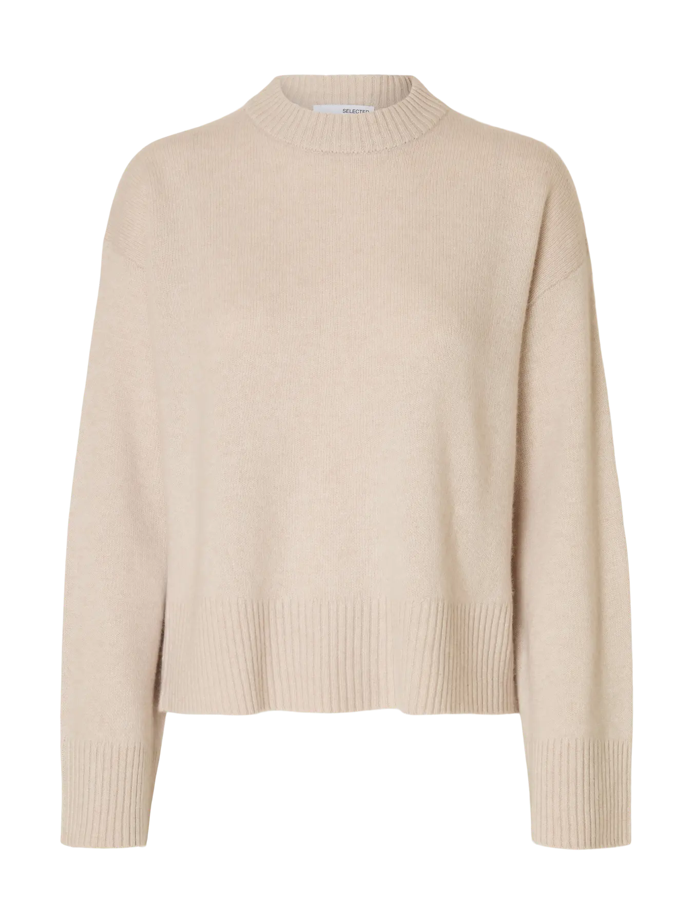 SlfCille Cashmere Blend Knit Oatmeal
