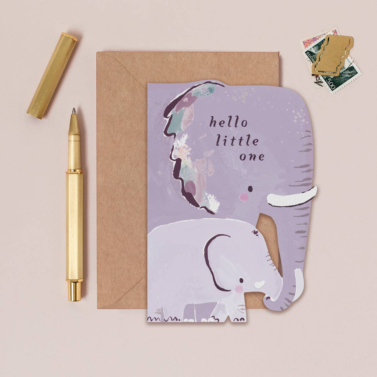 Elephant New Baby Card | New Parent Card | Baby Cards