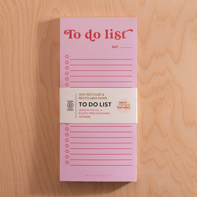 To Do List Pad | Pink & Red