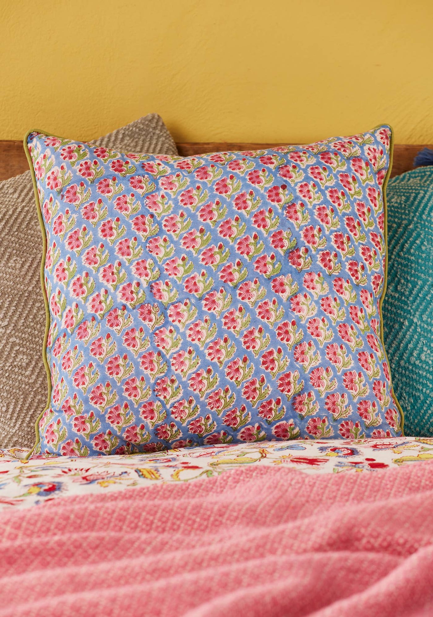 Taruni - Shvanthi Block Print Cushion Cover