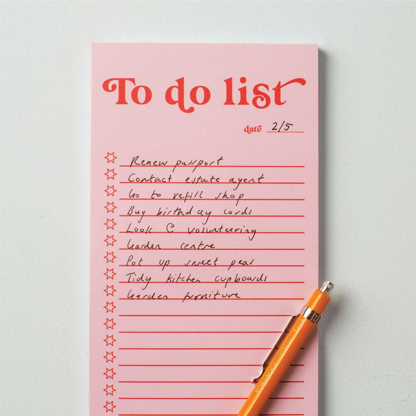 To Do List Pad | Pink & Red