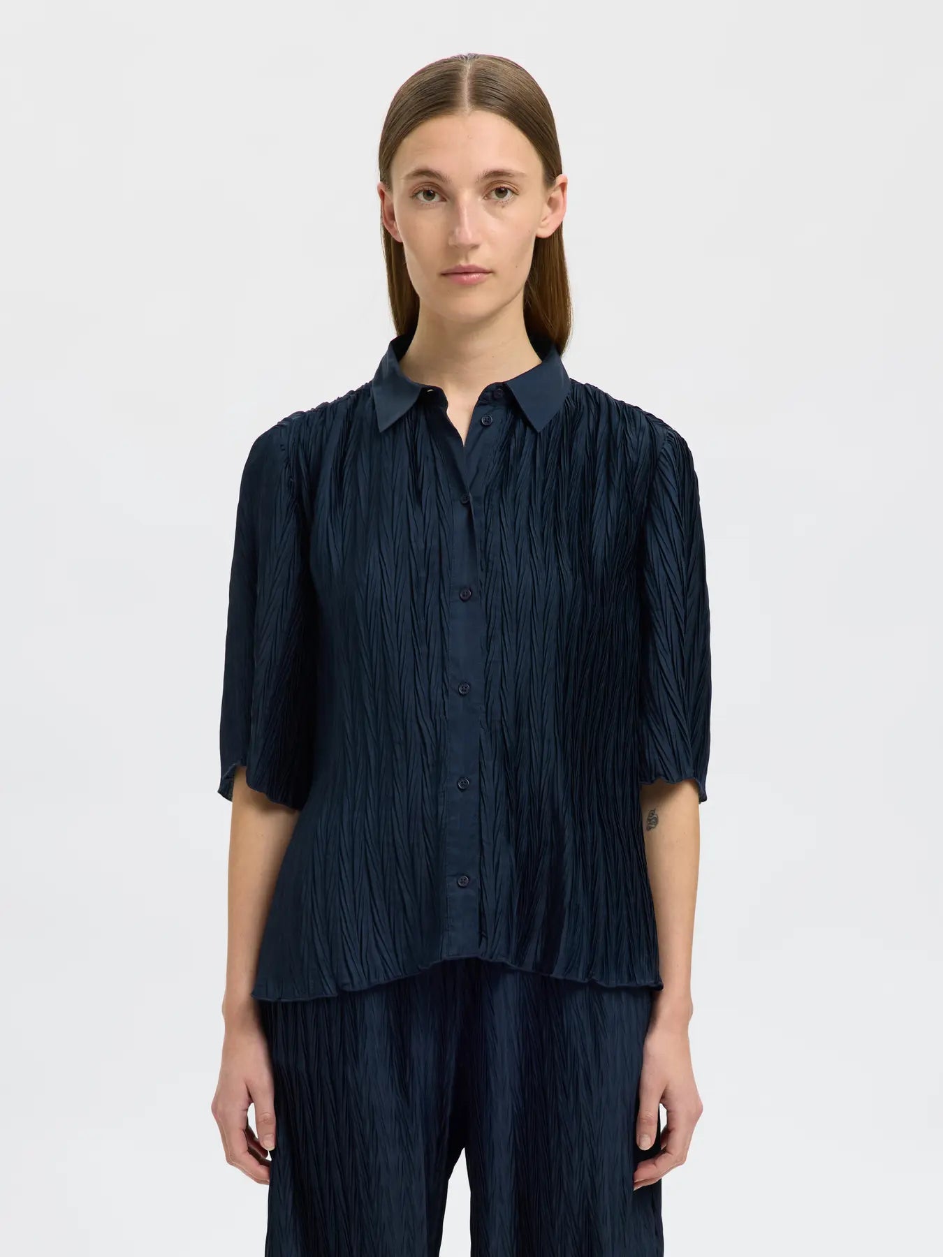 SlfElma Relaxed Shirt Dark Sapphire