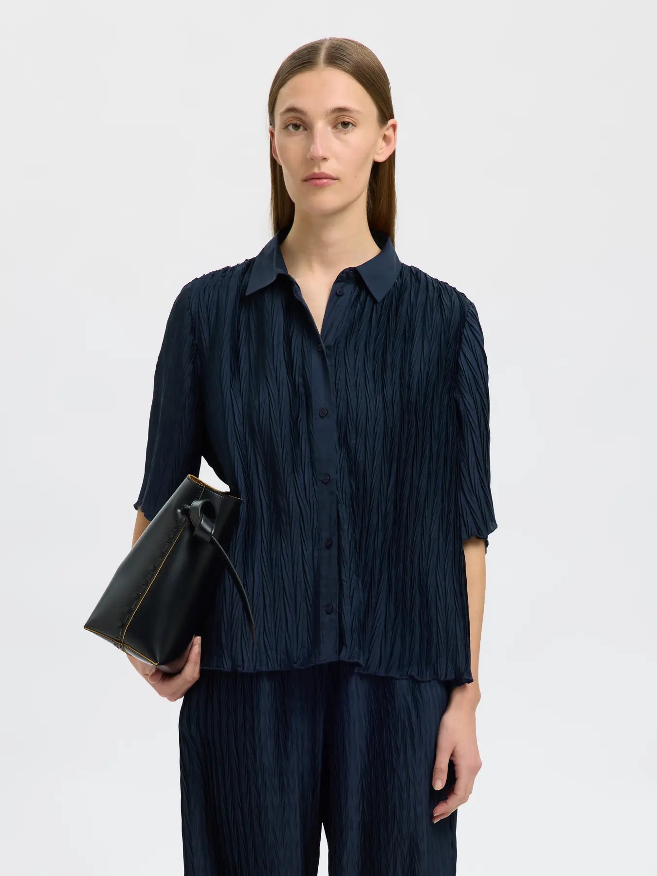 SlfElma Relaxed Shirt Dark Sapphire
