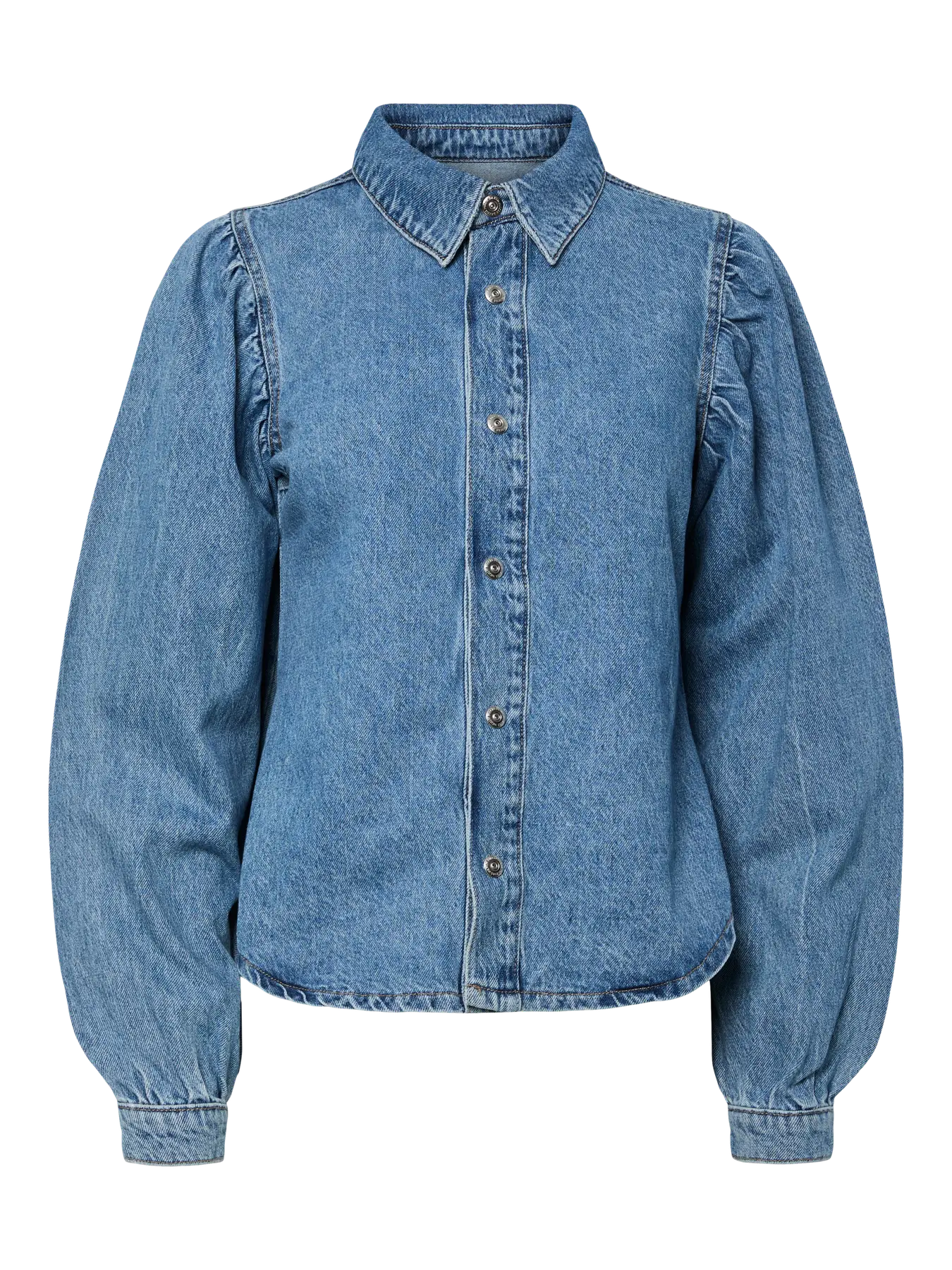 PcRitt Denim Shirt Light Blue