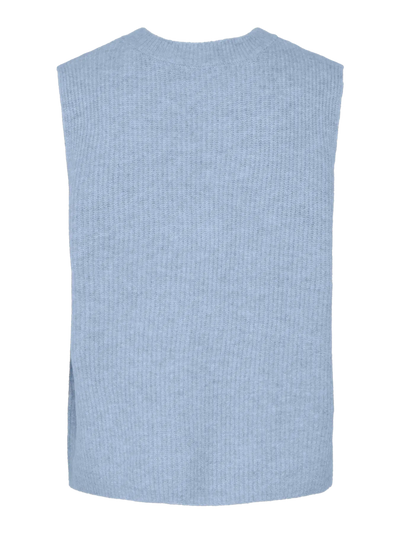 PcSilly Tie Knit Vest Cashmere Blue