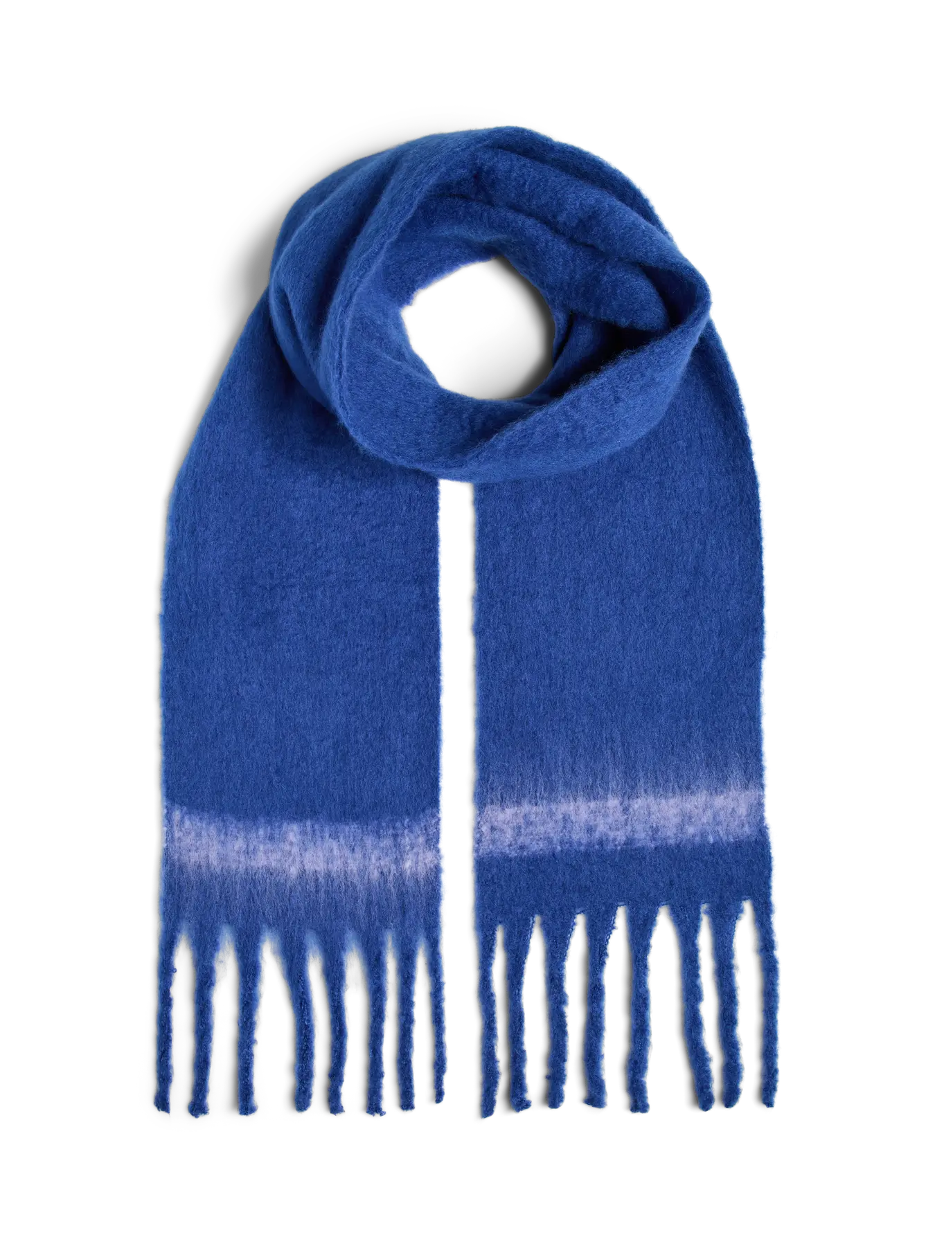 PcBea Narrow Long Scarf Bluing Baby Lavender Stripe