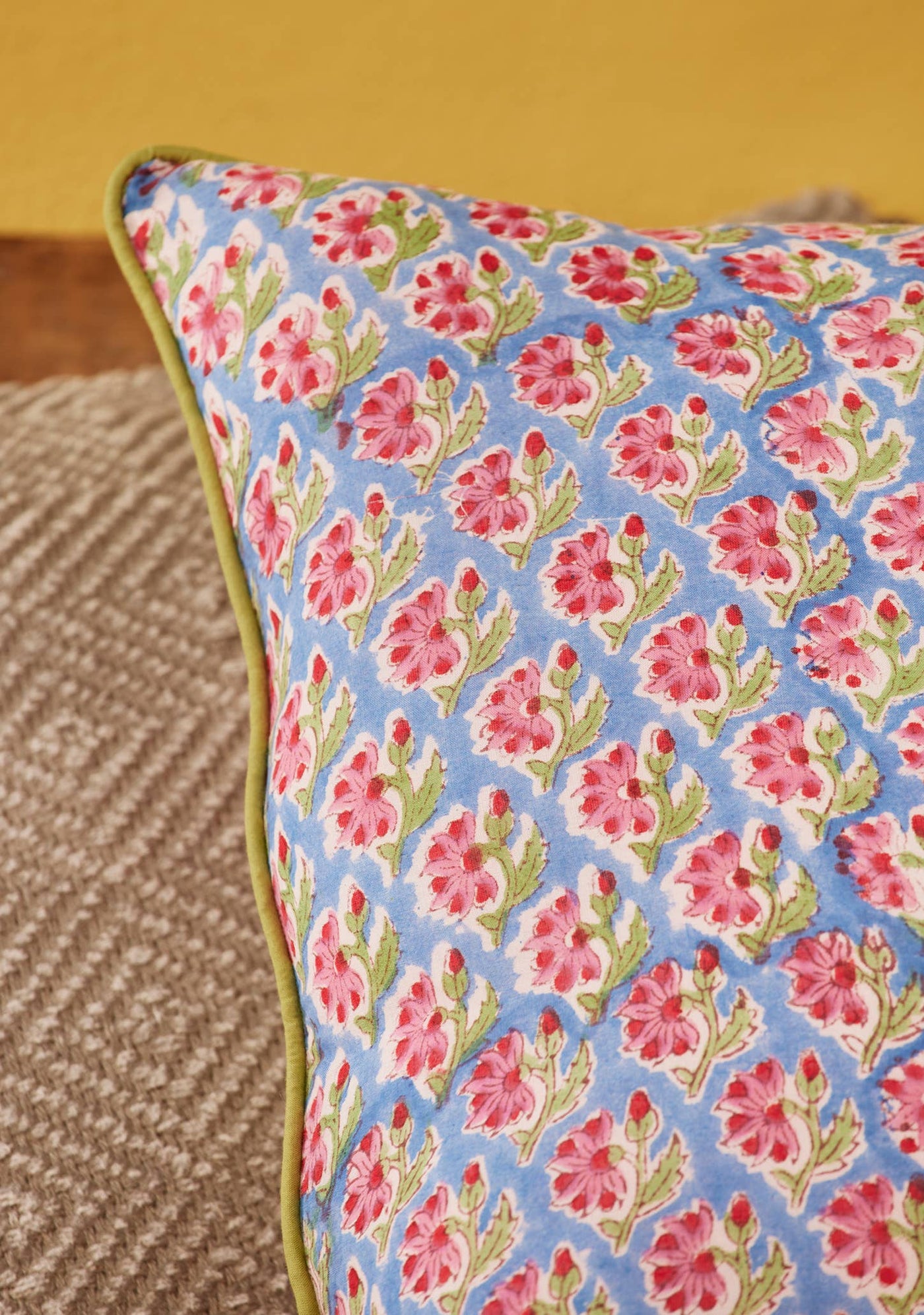 Taruni - Shvanthi Block Print Cushion Cover