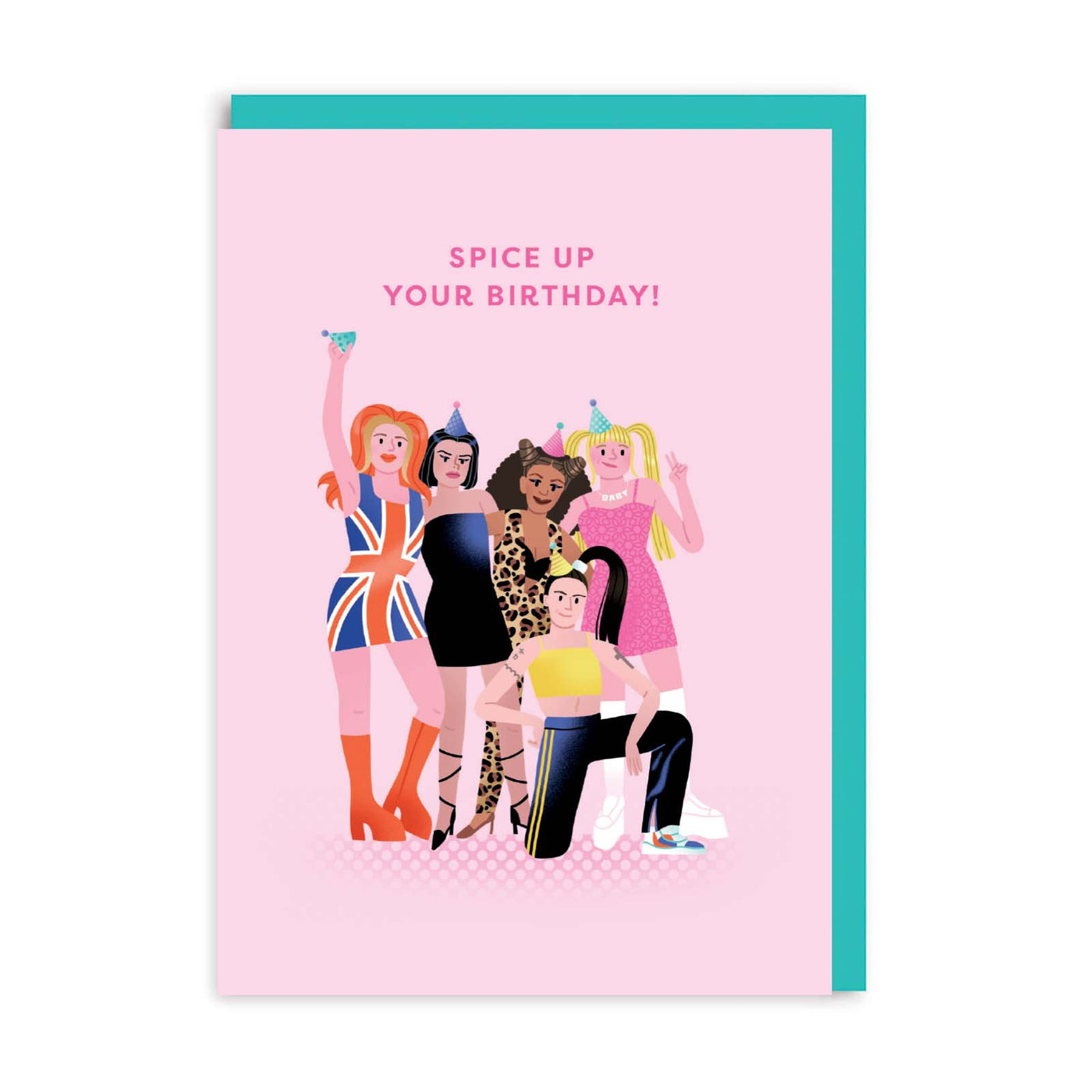 Spice Girls B'day Greeting Card