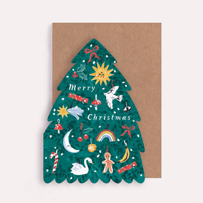 Tree Shape Christmas Card | Holiday Cards | Christmas 2025