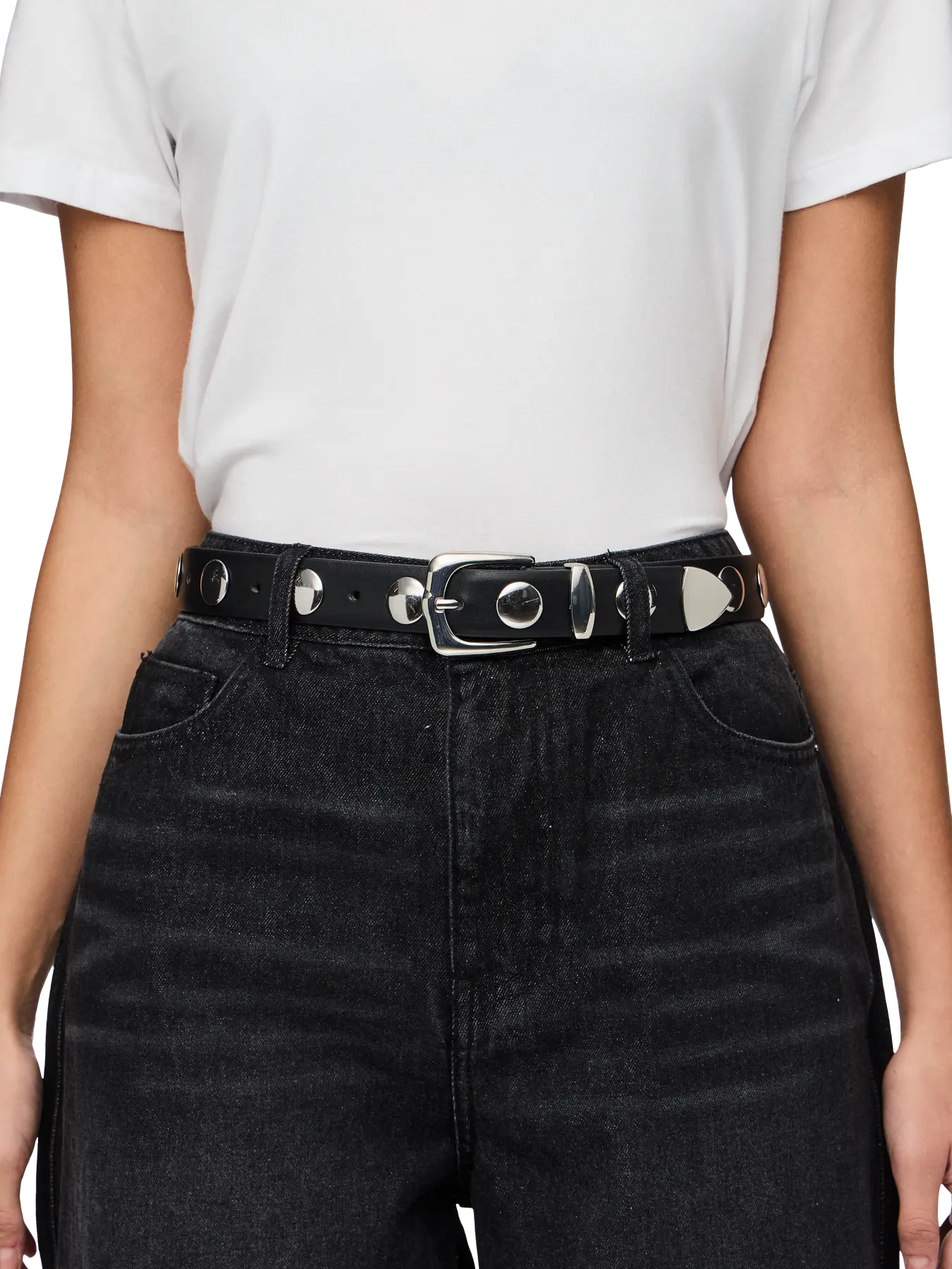 PcJyle Stud Belt Black