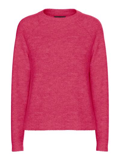 PcJuliana O-Neck Knit Beetroot Purple