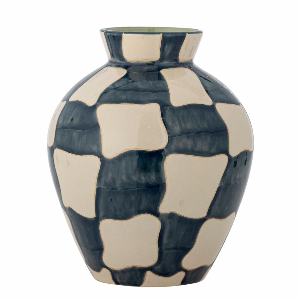 Check Vase Blue