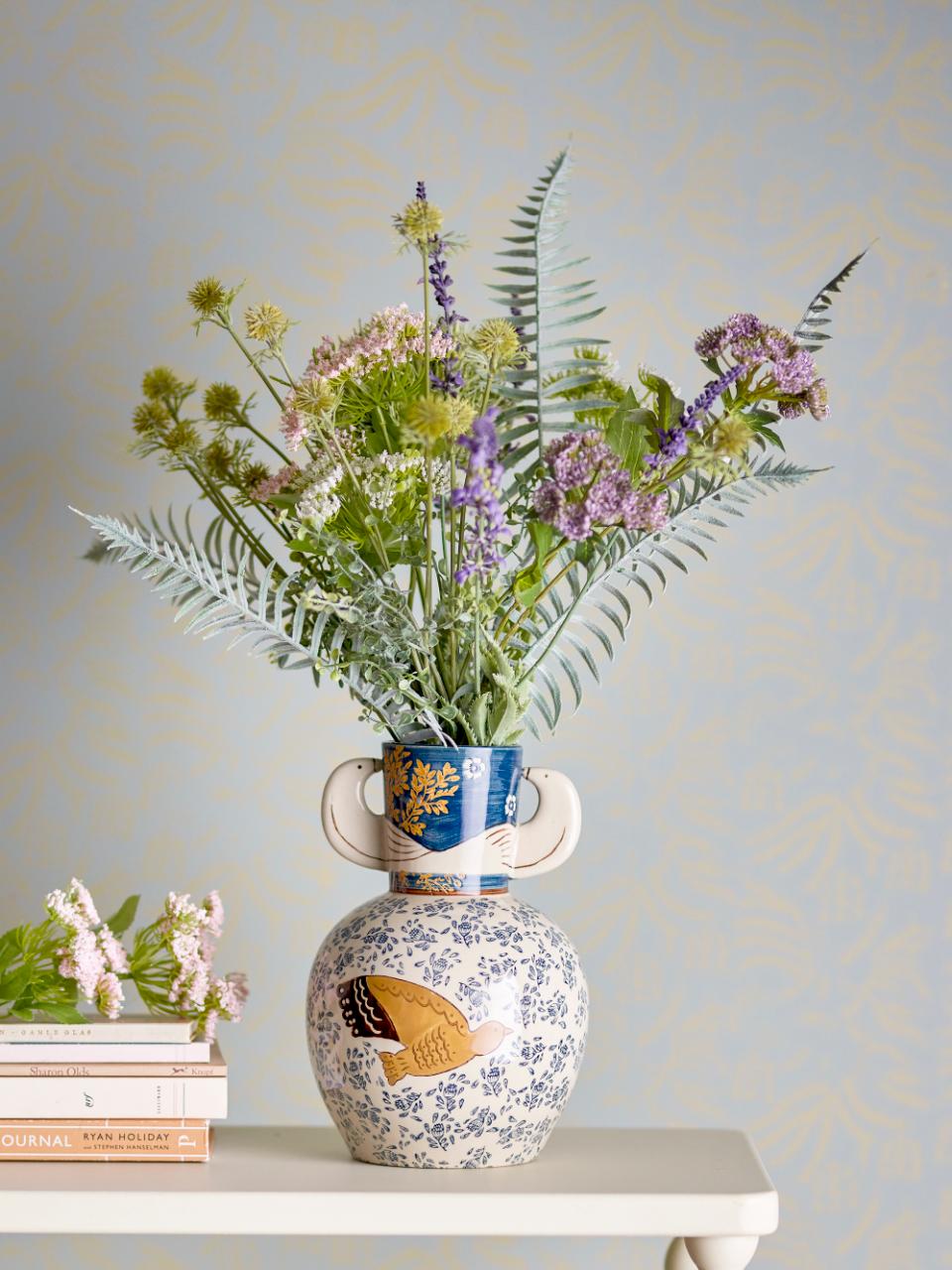 Hezha Vase Blue Bird