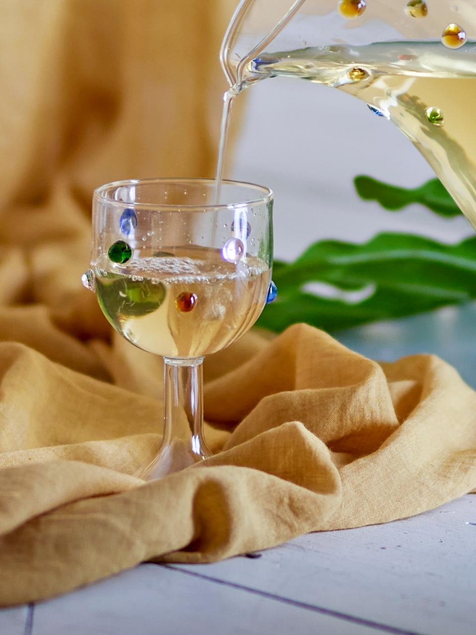 Thalia Wine Glass Multi Dots