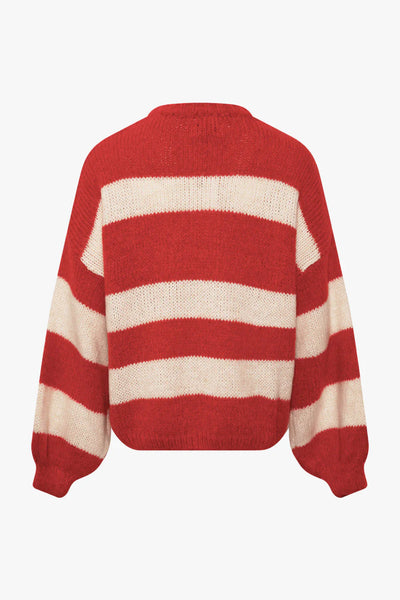 Give Love Knit Red Stripes