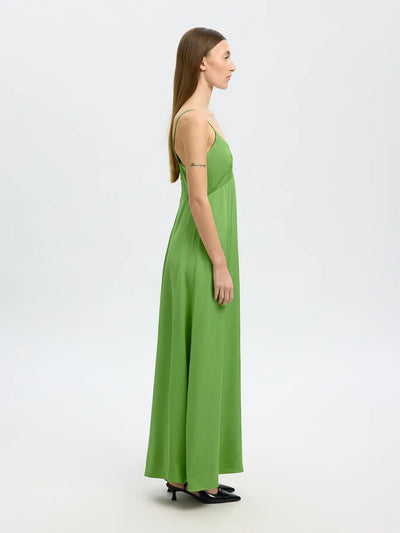 SlfLaurina Strap Dress Spindle Tree Green