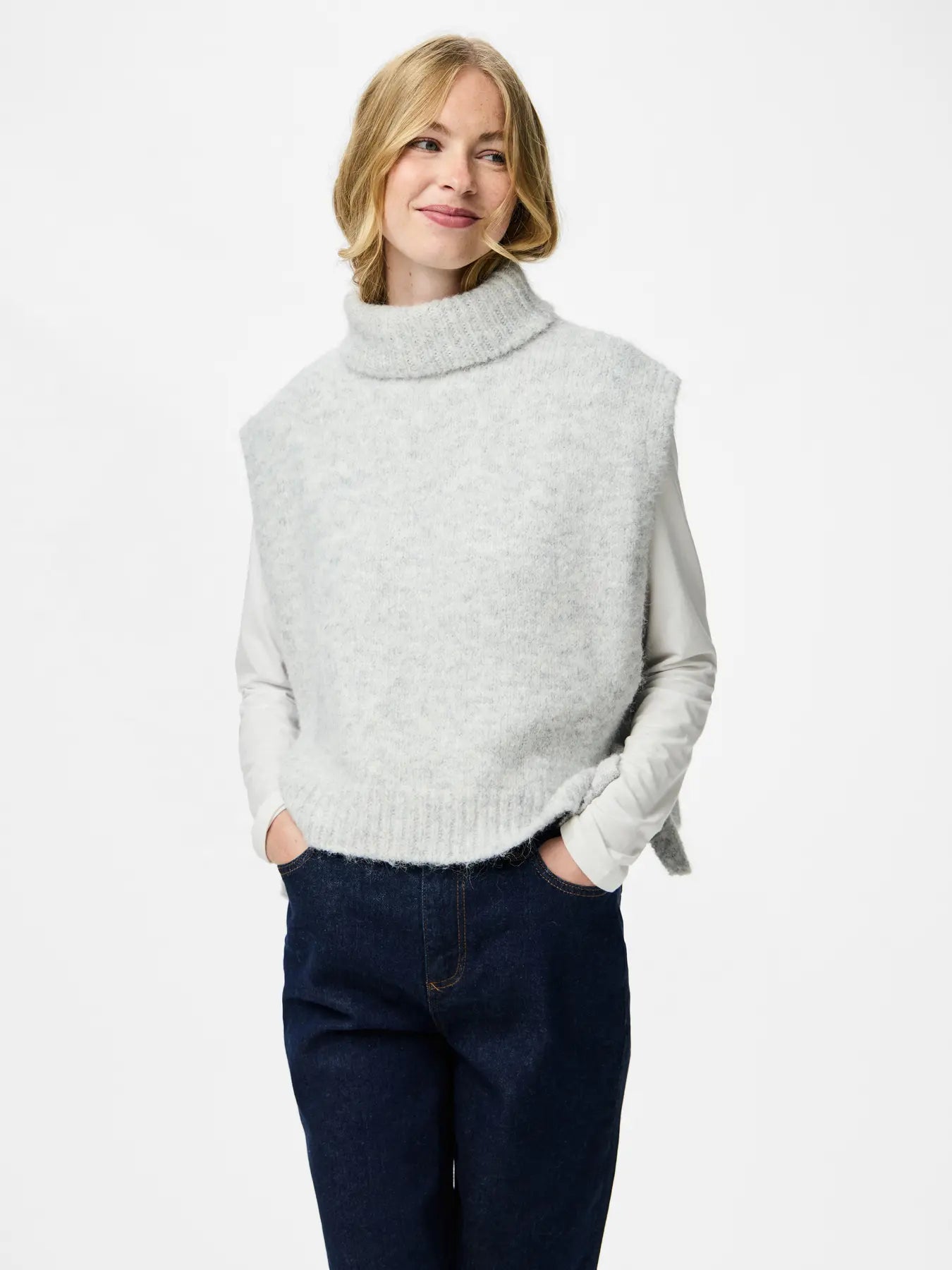 PcJecca Poncho Grey