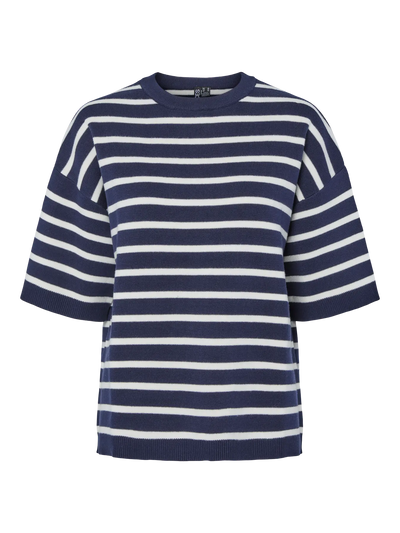 PcTian Knit Maritime Blue Stripes