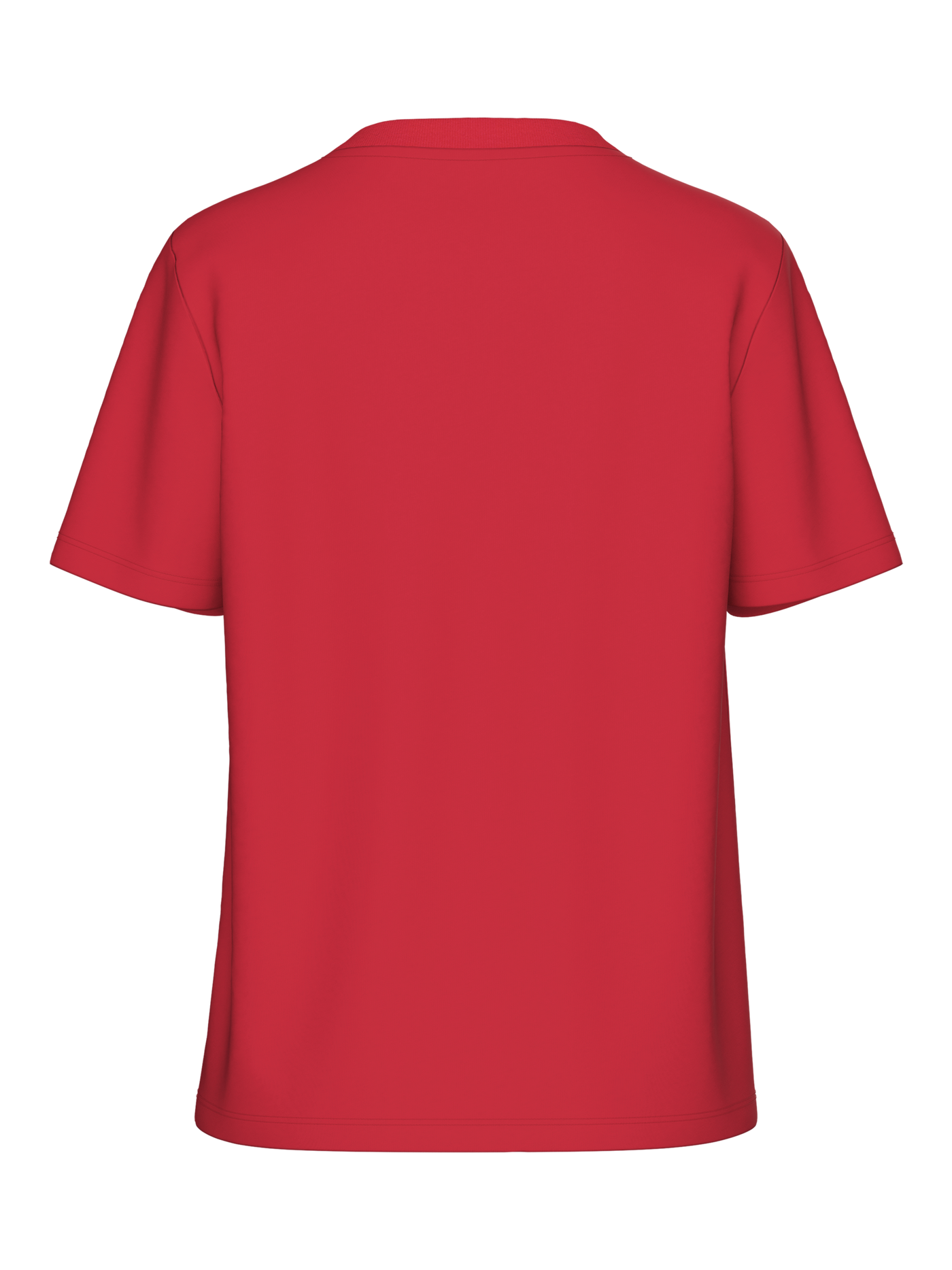 PcRia SS Solid Tee Lollipop Red