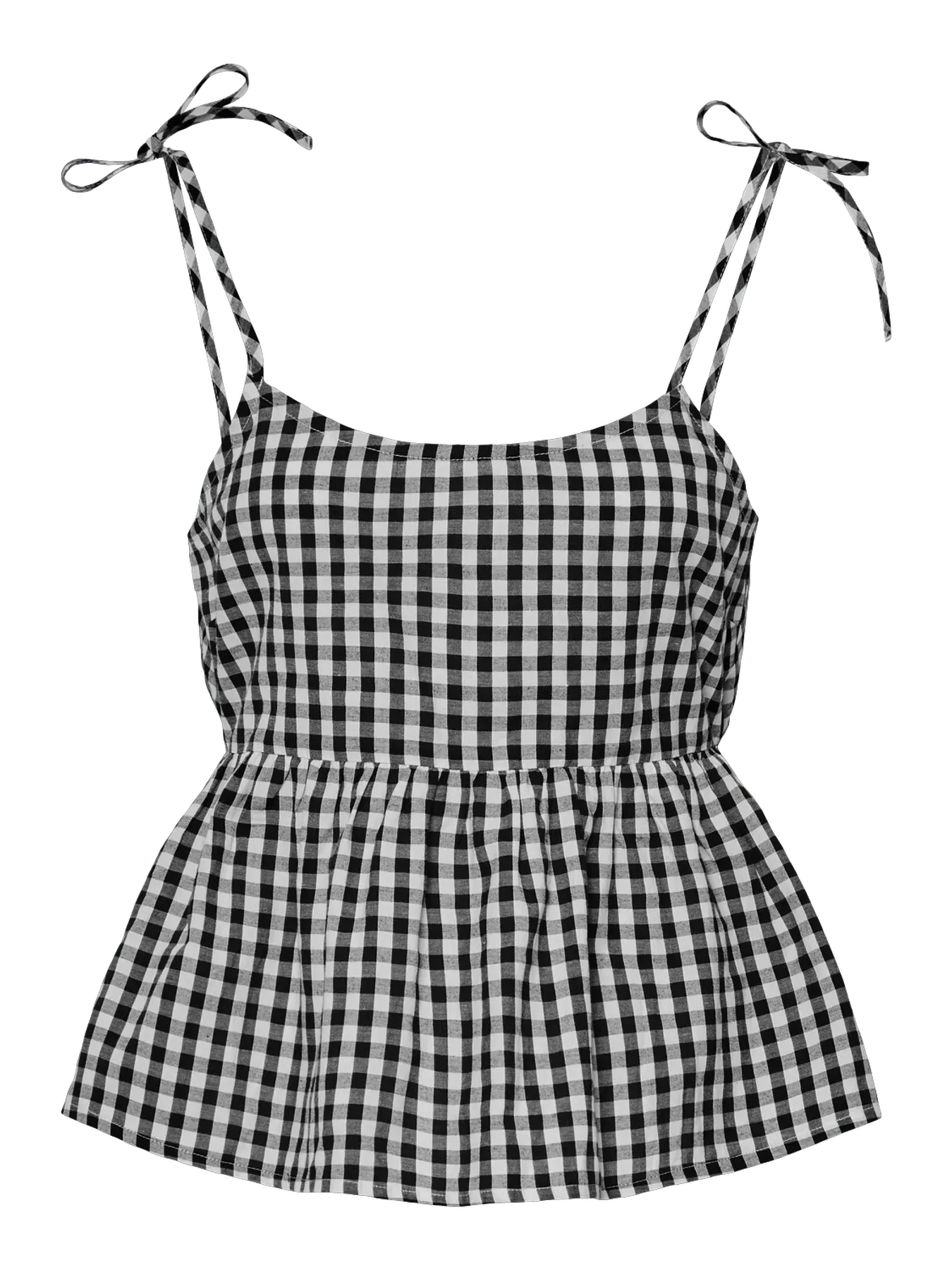 PcHeidi Strap Top Black/White
