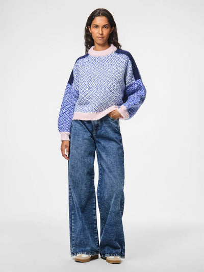 PcRemix Knit Blue/Rose