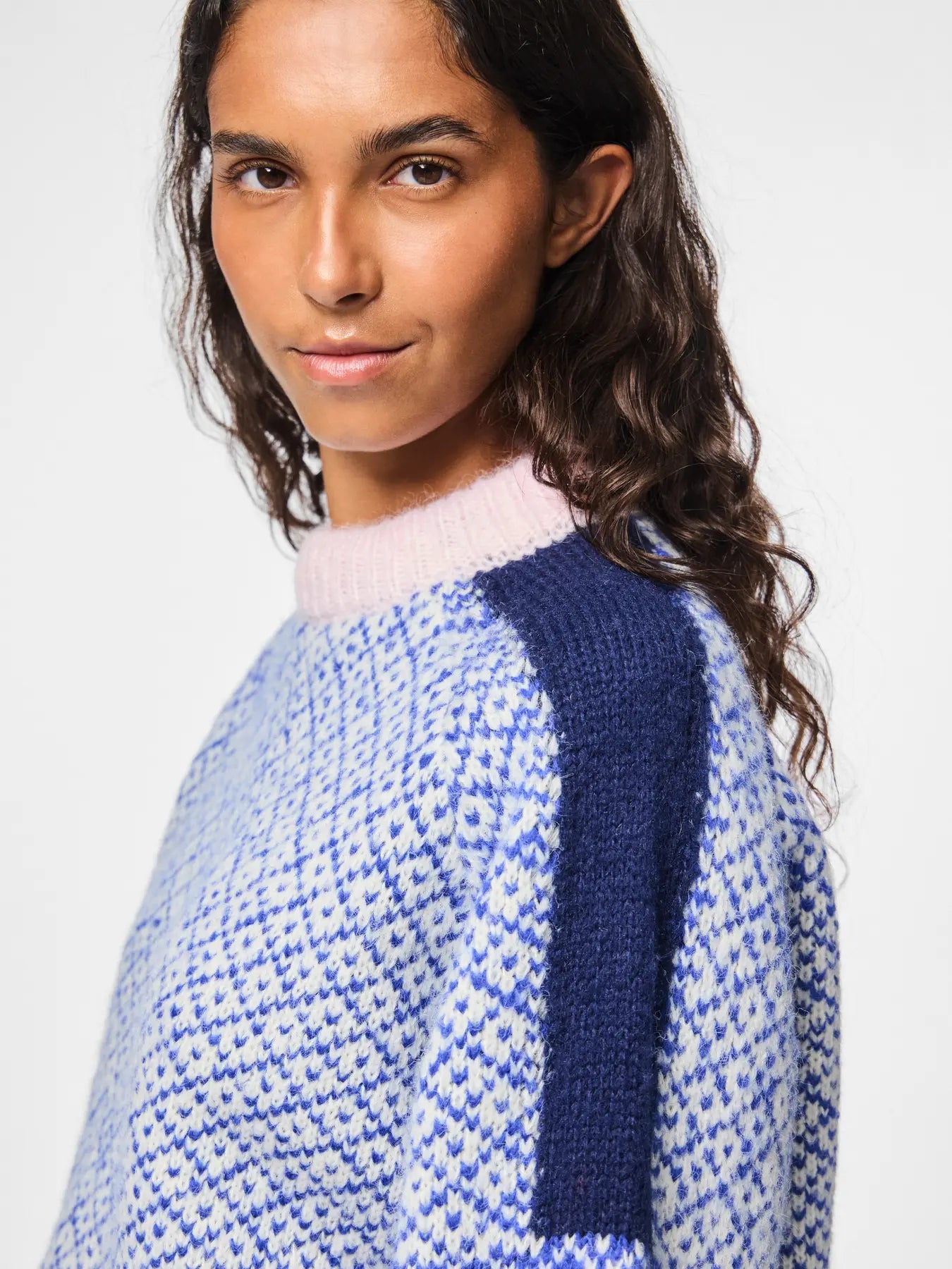 PcRemix Knit Blue/Rose