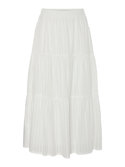 PcFiona Ankle Skirt Cloud Dancer