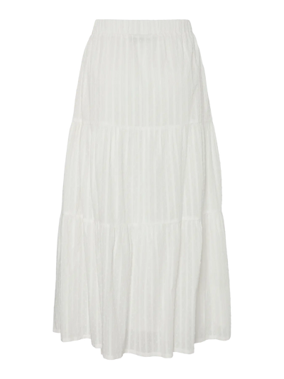 PcFiona Ankle Skirt Cloud Dancer