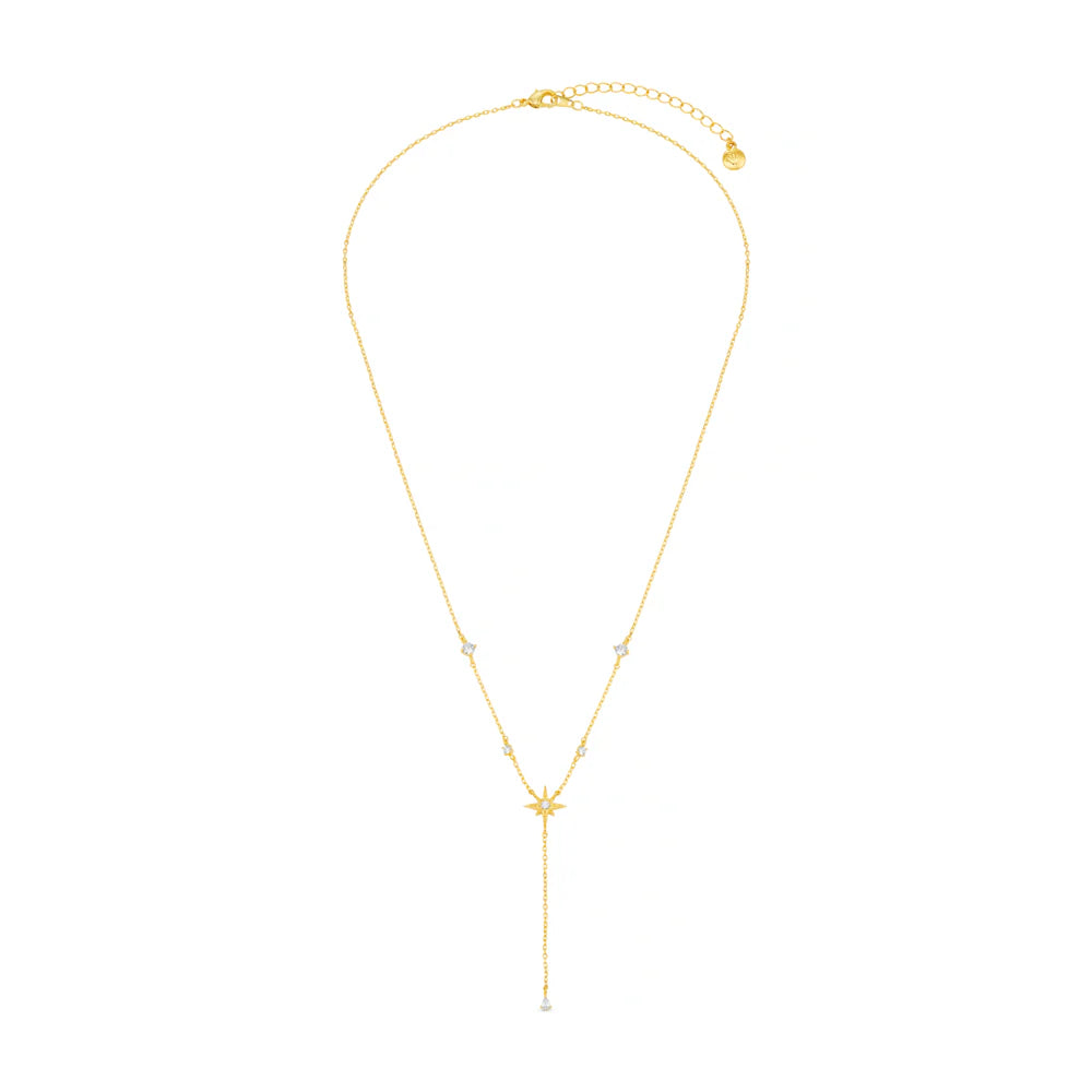 Crystal & Starburst Fine Lariat Necklace 31603