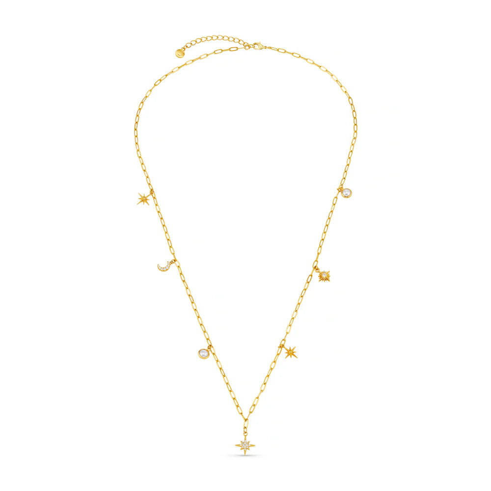 Celestial Multi Charm Rope Necklace 31611