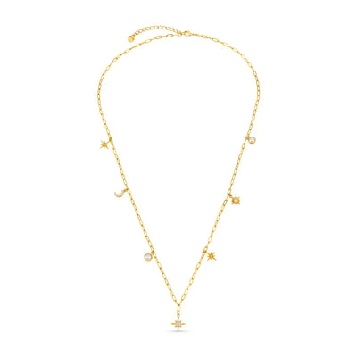 Celestial Multi Charm Rope Necklace 31611