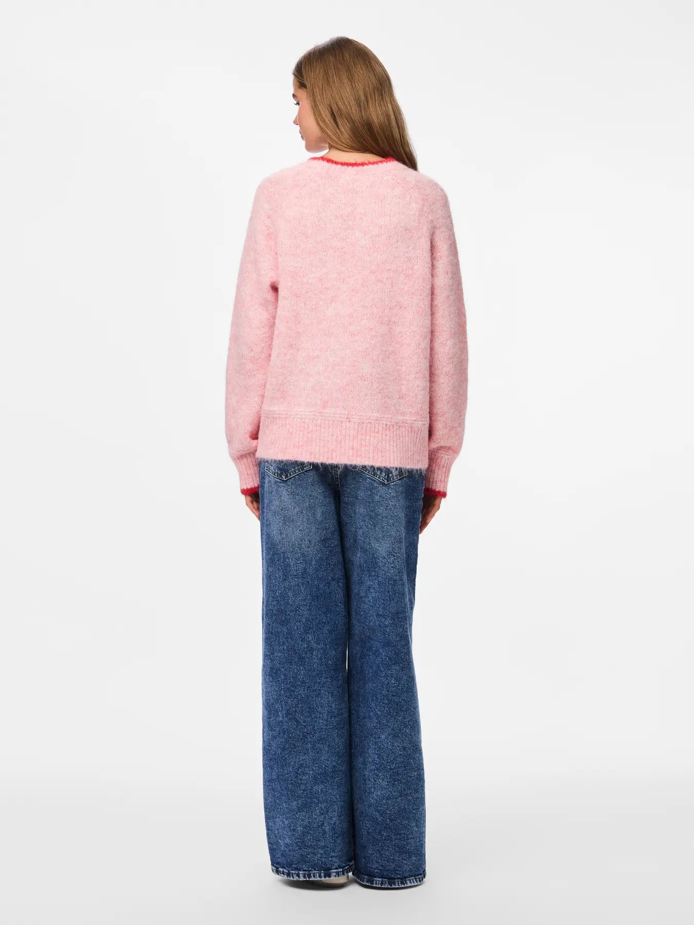 PcIvy Knit Pink/Goji Berry