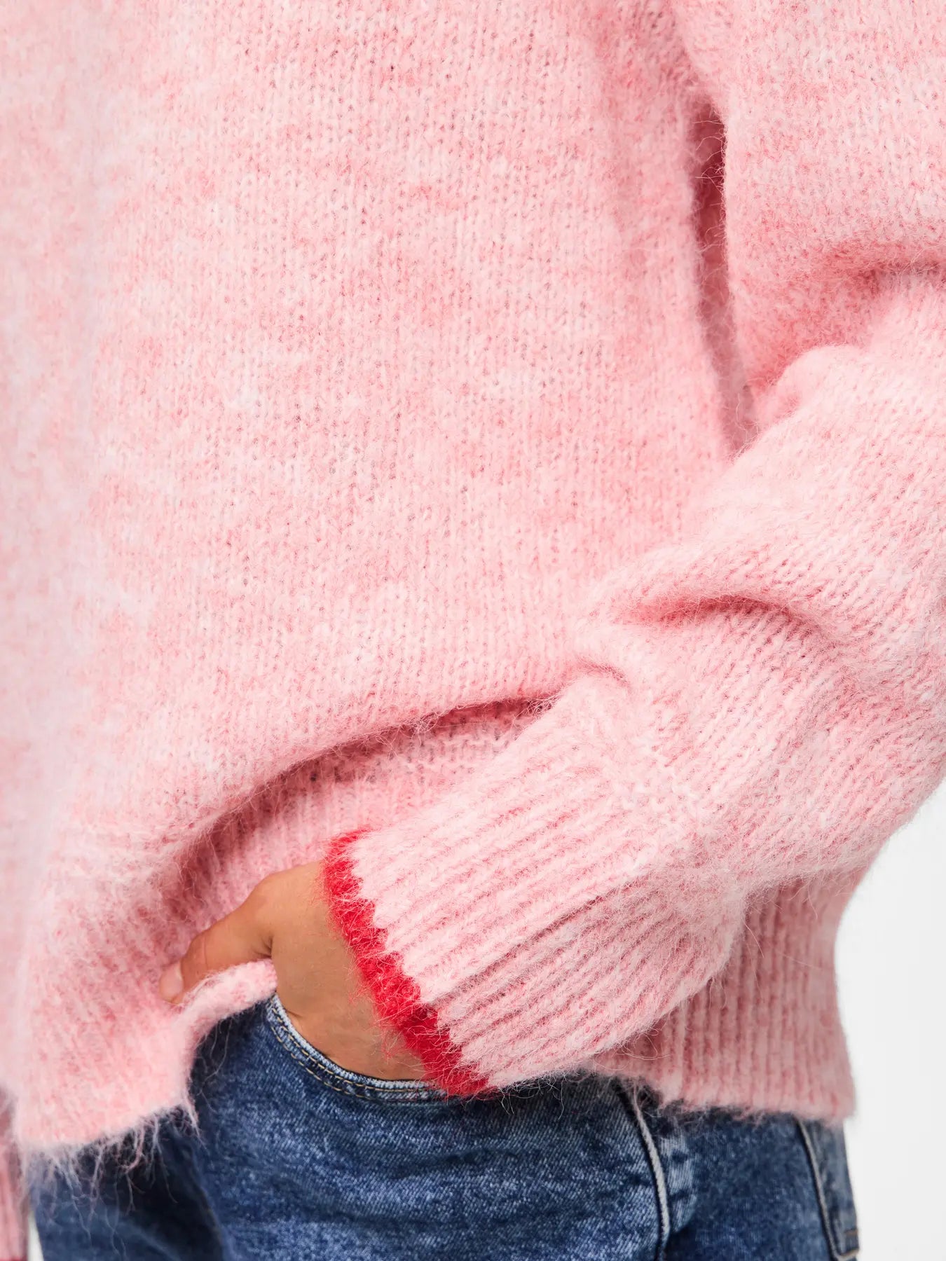 PcIvy Knit Pink/Goji Berry