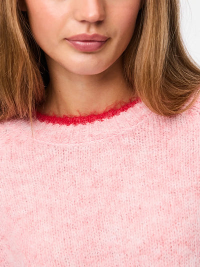 PcIvy Knit Pink/Goji Berry