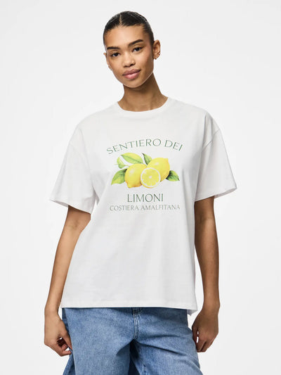 PcThea Tee White/Limoni