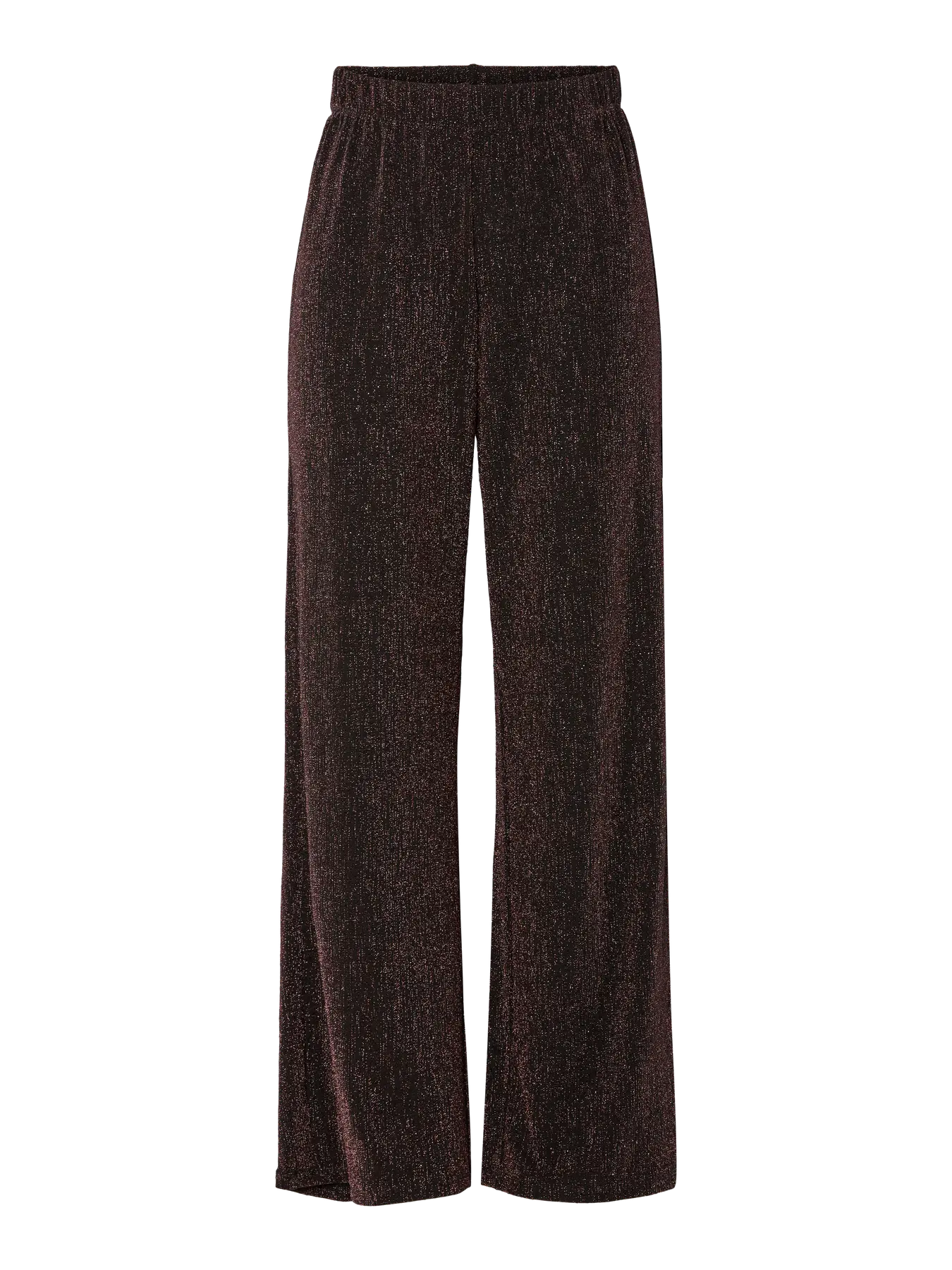 PcMaeve Trousers Hot Fudge Brown Lurex