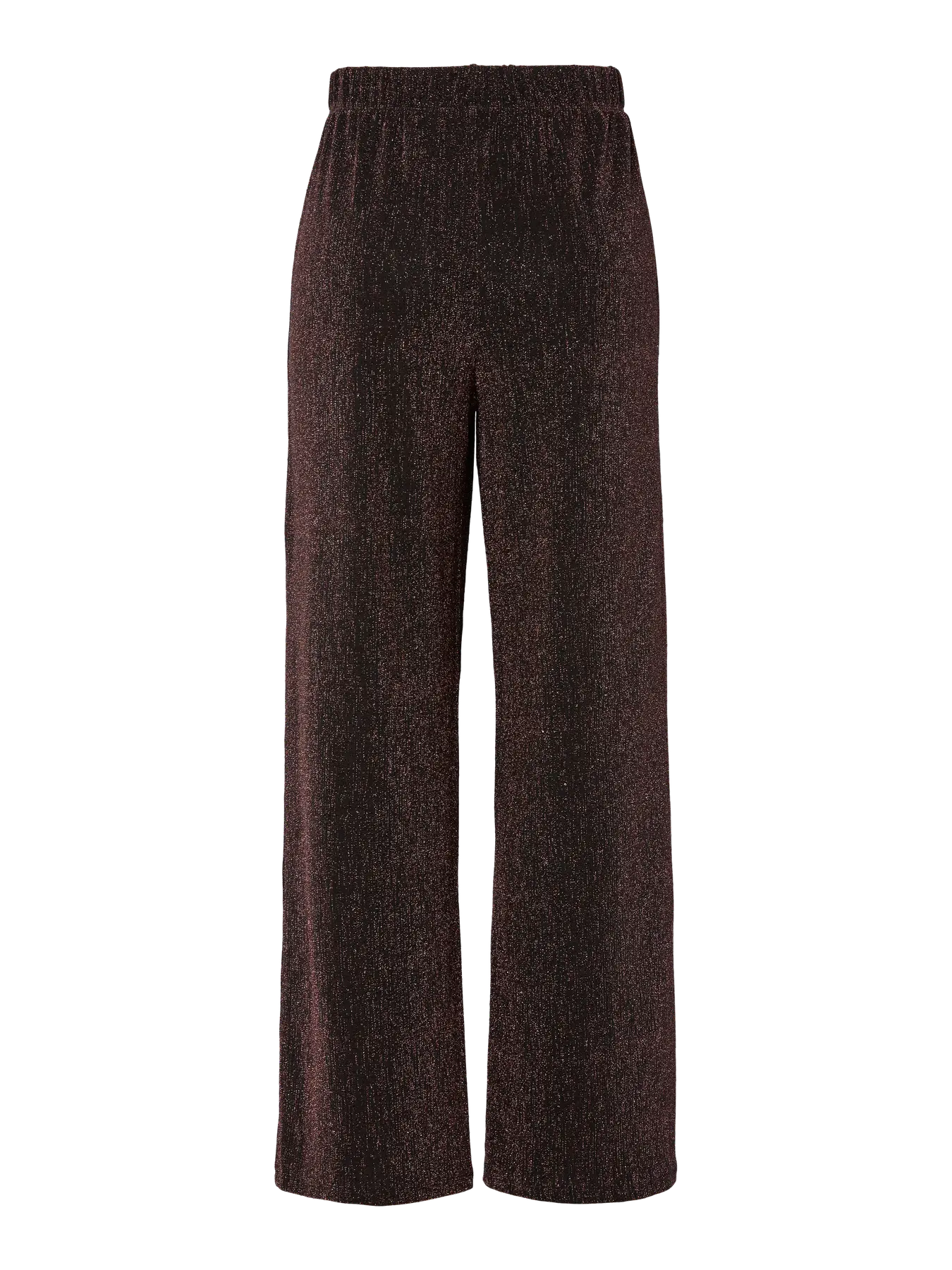 PcMaeve Trousers Hot Fudge Brown Lurex