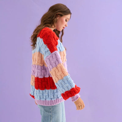 Mandy Cross Stitch Knit Stripes
