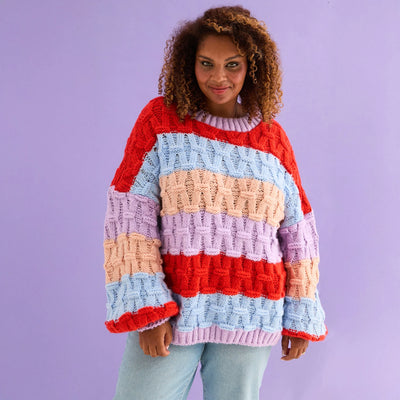Mandy Cross Stitch Knit Stripes